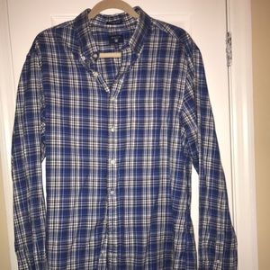 Oxfords button up blue plaid